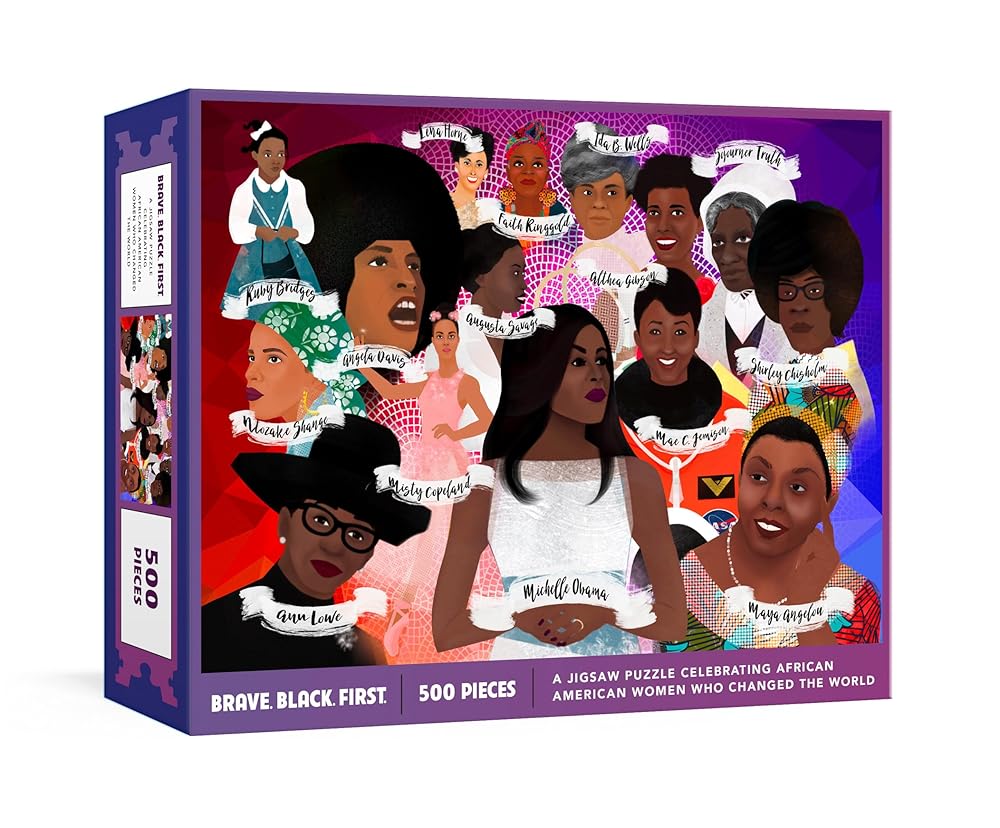 Brave. Black. First. Puzzle: A Jigsaw Puzzle and Poster Celebrating African American Women Who Changed the World: Jigsaw Puzzles for Adults and Jigsaw Puzzles for Kids cover image