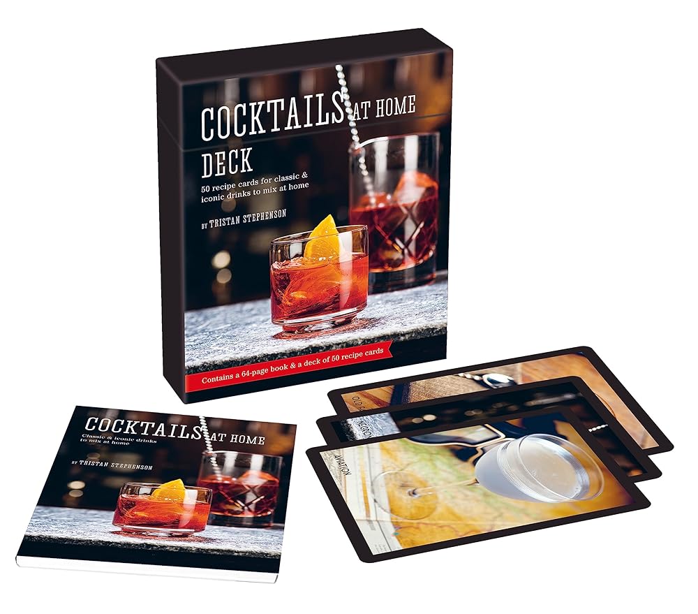 Cocktails at Home Deck: 50 recipe cards for classic & iconic drinks to mix at home (Recipe Card Decks) cover image