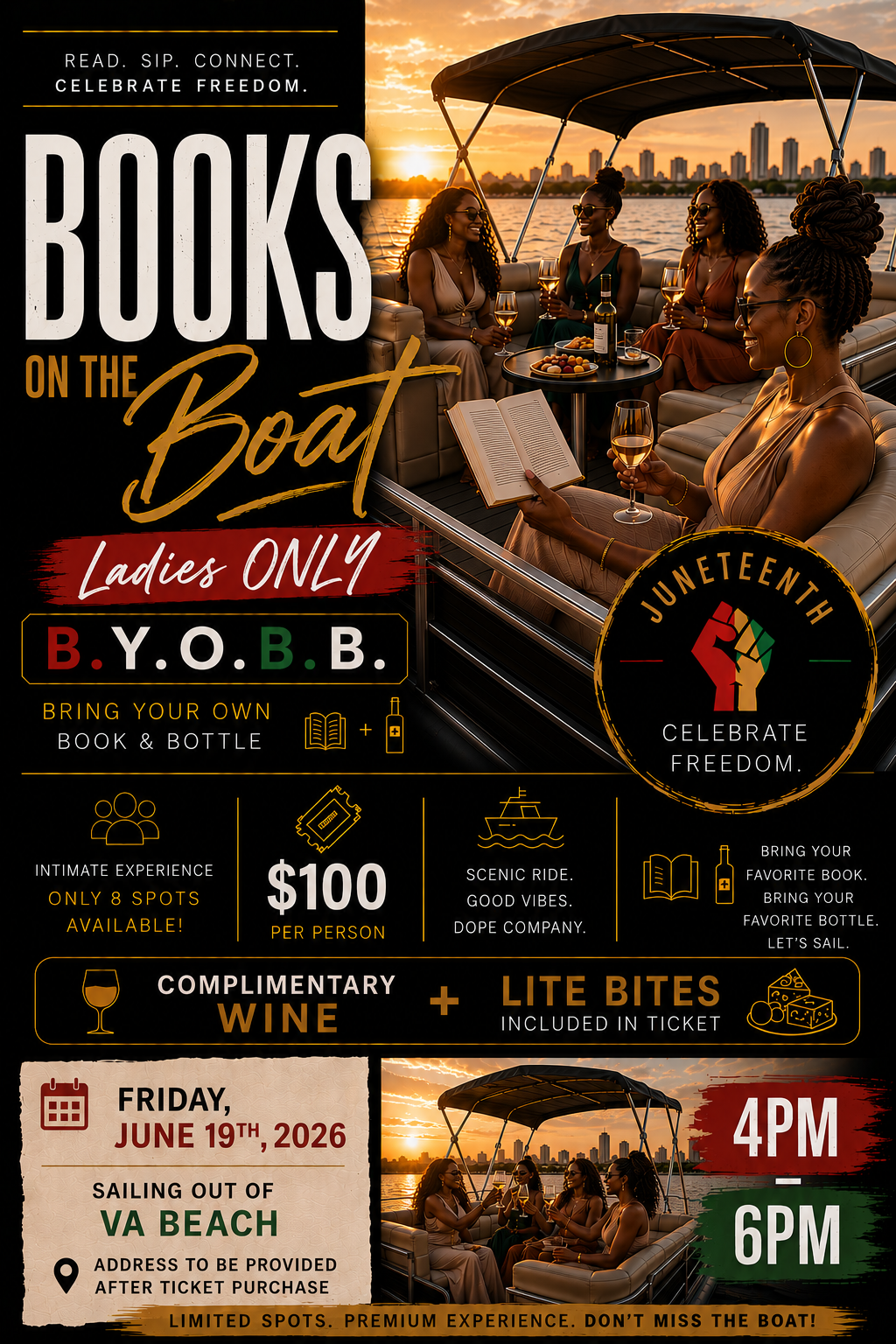 Books on the Boat: Juneteenth Edition | Friday, June 19, 2026