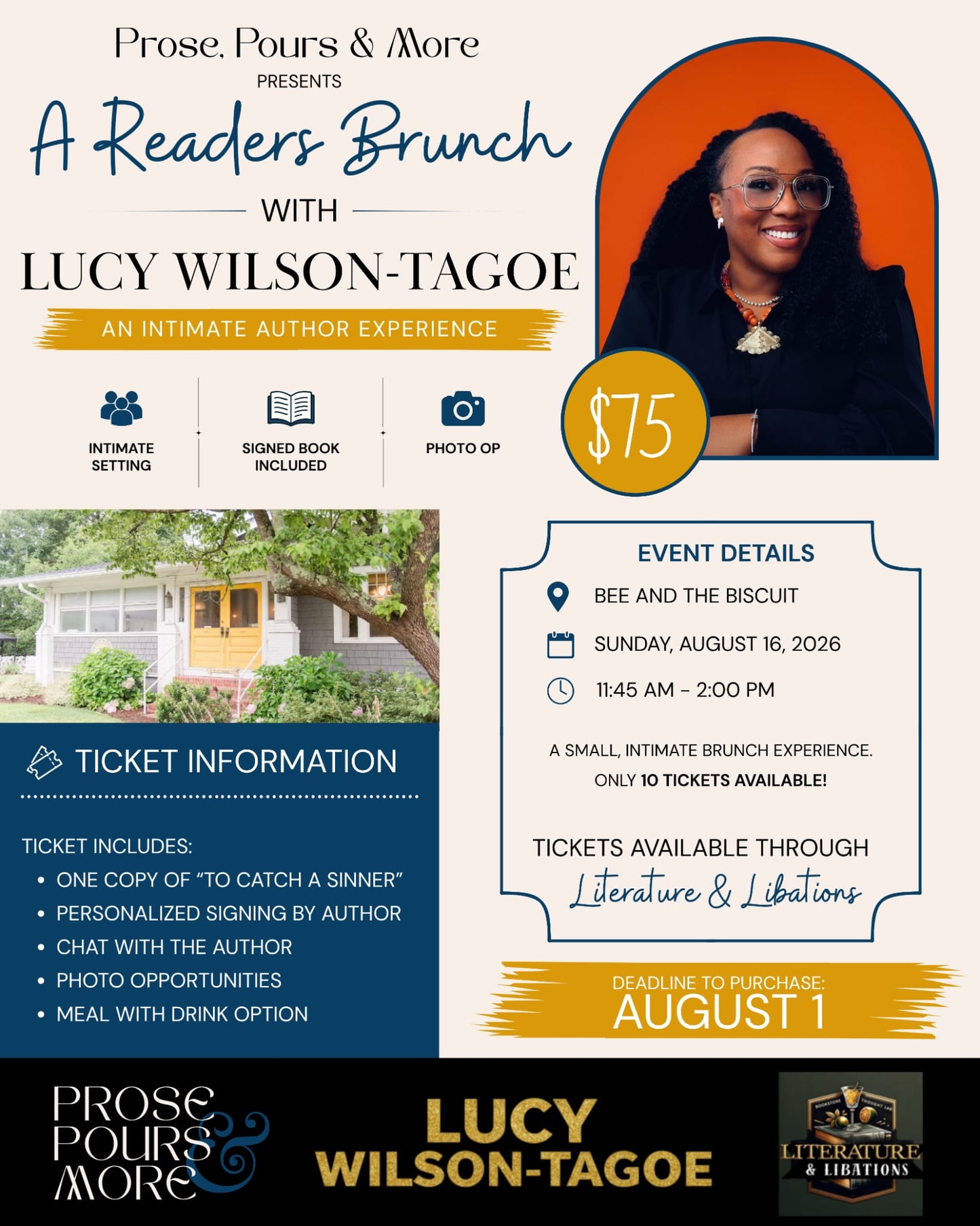 Prose, Pours & More: Brunch & Book Experience at Bee & The Biscuit