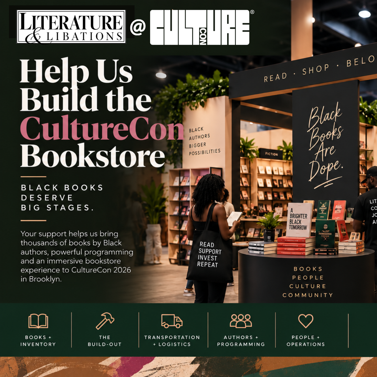 Help Us Build the CultureCon Bookstore - Donation