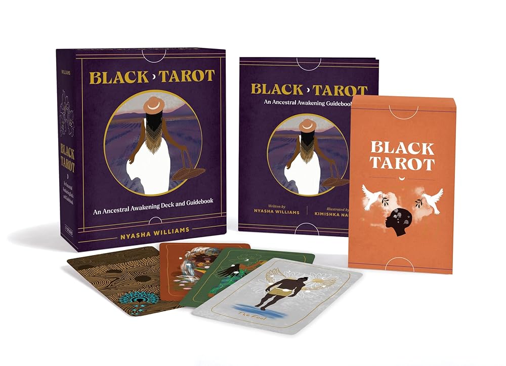 Black Tarot: An Ancestral Awakening Deck and Guidebook cover image