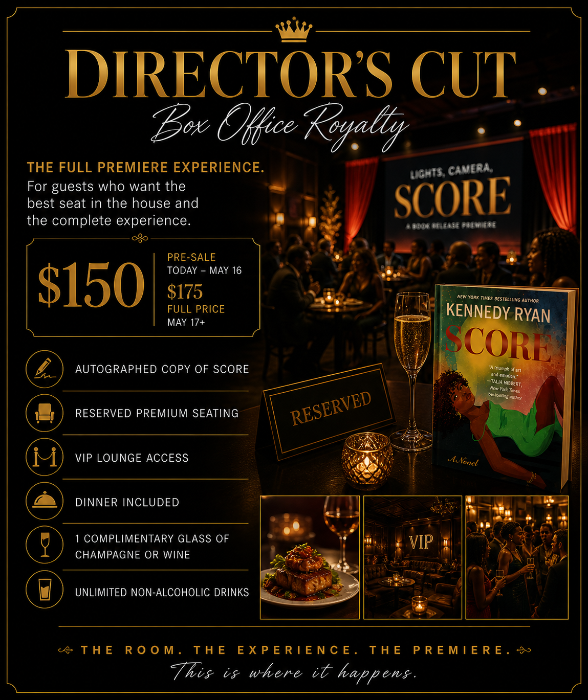 LIGHTS, CAMERA, SCORE — A Book Release Premiere Hosted by Literature & Libations