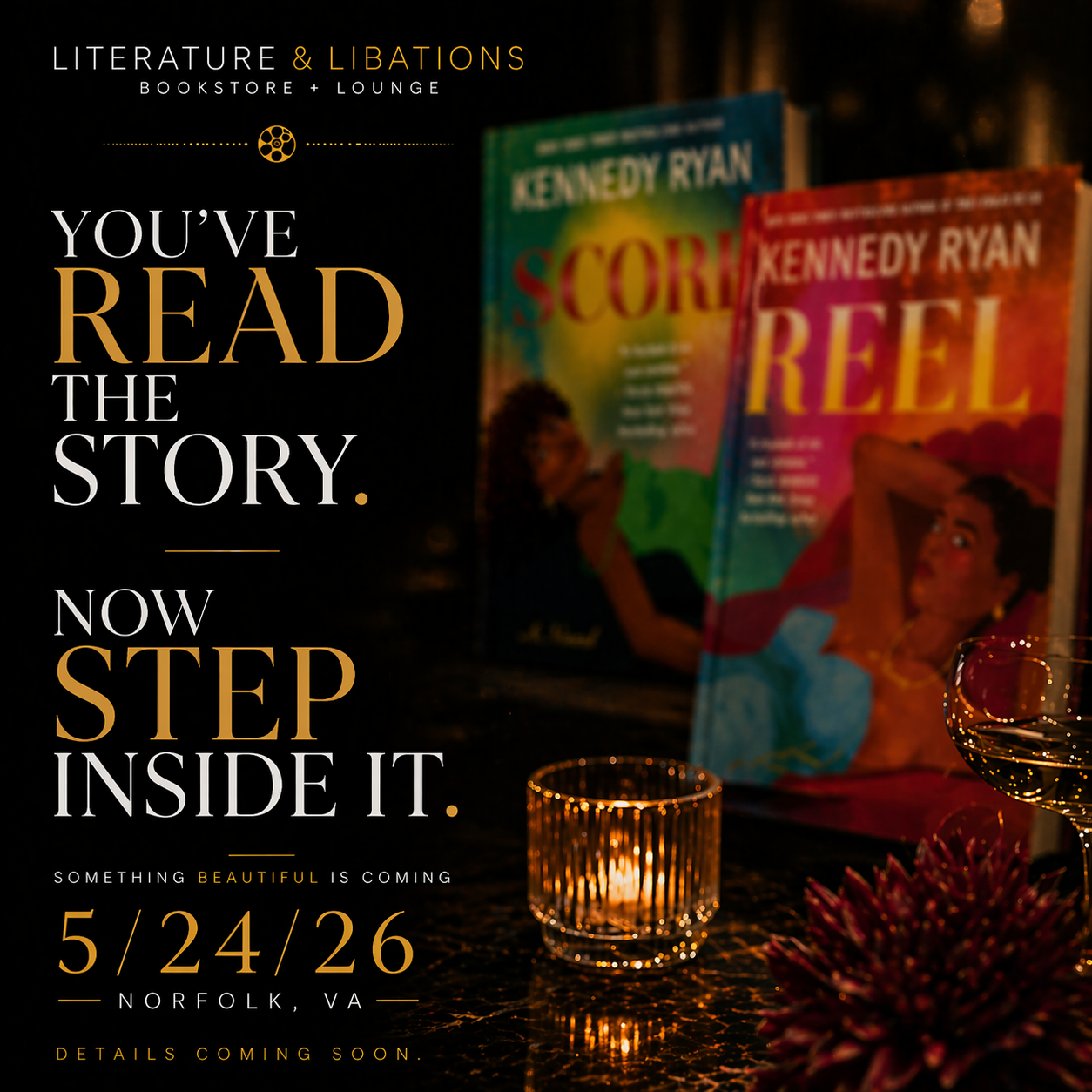 LIGHTS, CAMERA, SCORE — A Book Release Premiere Hosted by Literature & Libations